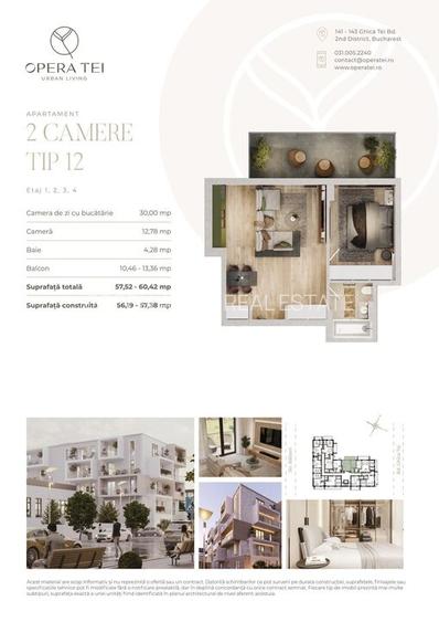 OPERA TEI || 2 CAMERE CU TERASA DE 13.36 MP || LACUL TEI || PARCUL CIRCULUI - 4