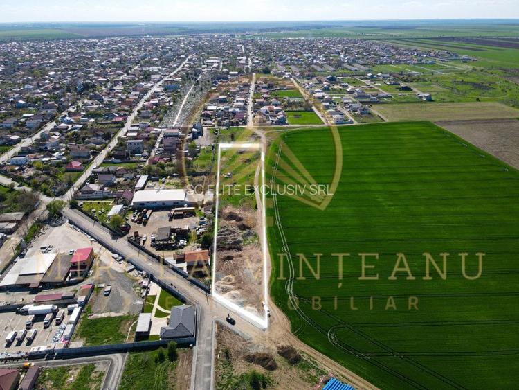 Cumpana - Teren intravilan în suprafață de 7147 mp cu 2 deschideri. - 2