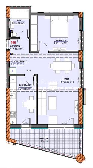 Apartament 2 camere Zona Cismea Lac Siutghiol - 1
