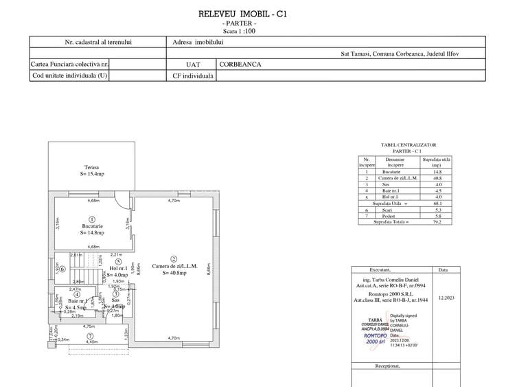 Vila P+1E Corbeanca Tamasi 4 camere | teren 493 mp - 16