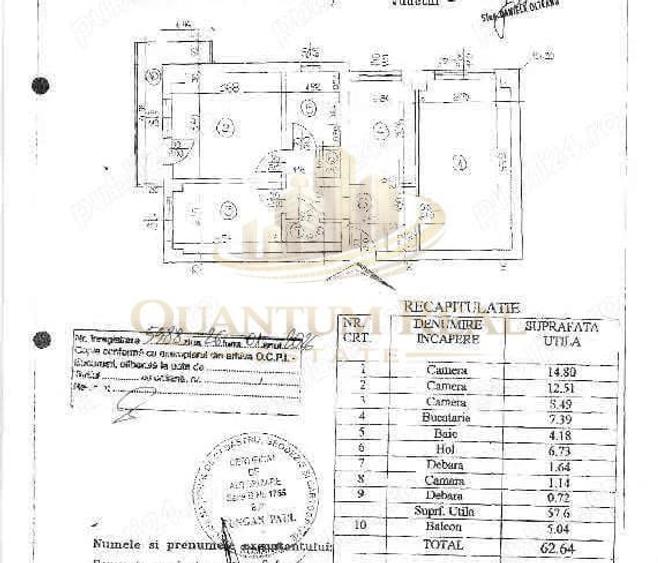 Apartament 3 camere; Sos M Bravu la 5 minute de Metrou Obor, etaj 5/ 8 - 9