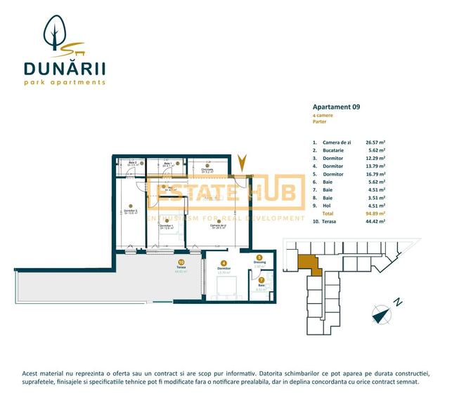 Apartament nou-4 camere si 52 mp terasa la 7 minute de Iulius Mall - 2