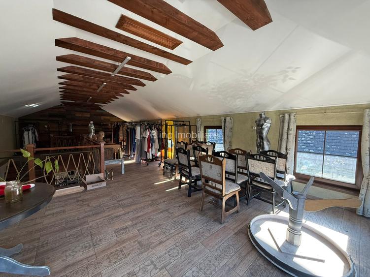 Spațiu comercial+locuință la mansardă,3 dormitoare, living,5 băi, teren 715 mp - 17