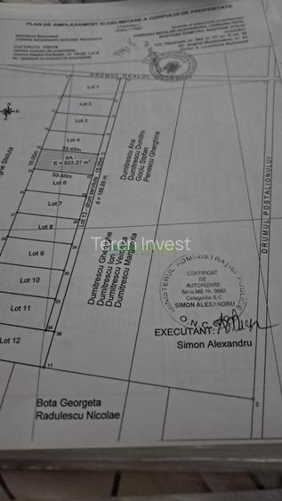 Teren de vânzare – 558 mp Dealul Corbului, Sector 4 București - 2