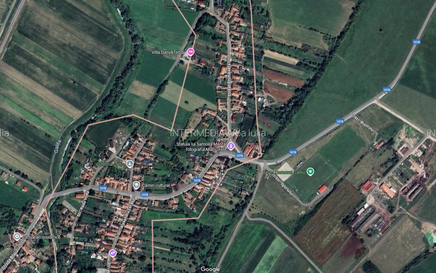 OKAZIE ! Teren Intravilan imprejmuit 2560 mp cu deschidere 29 m Santimbru Galtiu - 5