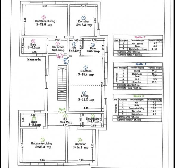 Oportunitate investitie imobiliara: etaj intreg cu 3 apartamente - Comision 0% - 3