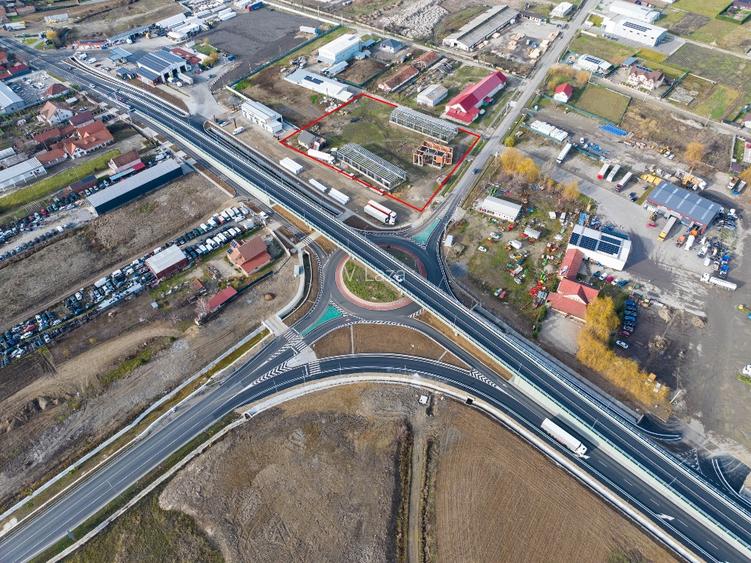 Teren cu constructii giratoriu Oradea(Osorhei)-Cluj, 7010 mp, 141 € /mp - 8
