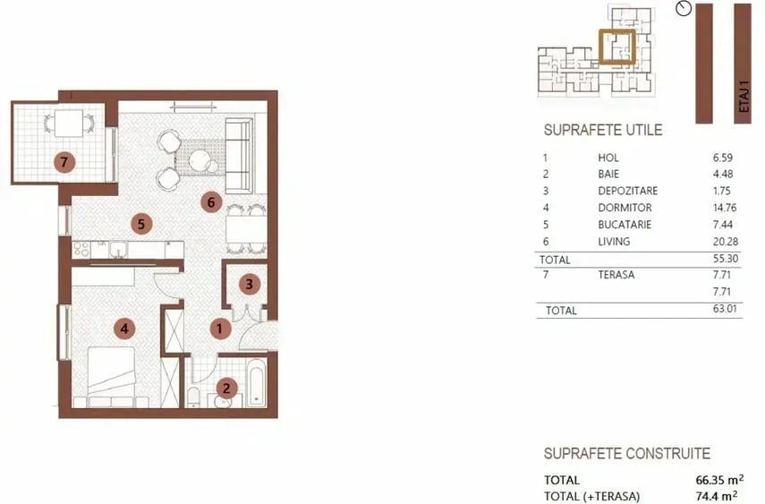 2 Camere Premium | Floreasca | Bloc Boutique Nou - 11