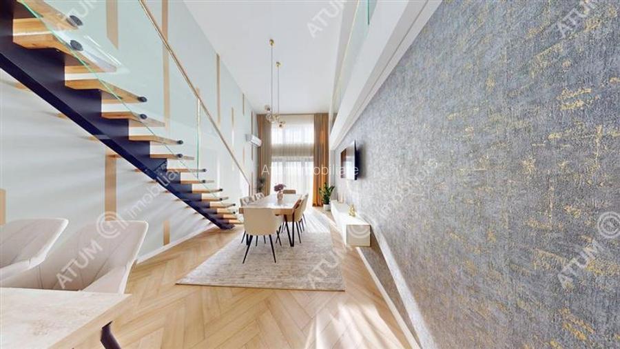 Penthouse 5 camere 3 bai parcare mobilat complet Turnisor Sibiu - 8