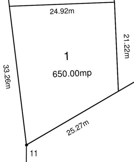 Teren intravilan 650 mp, zona Grigorescu - 2