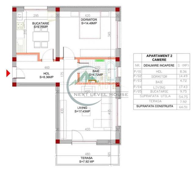 Apartament 2 camere, Sanpetru Residence - 3