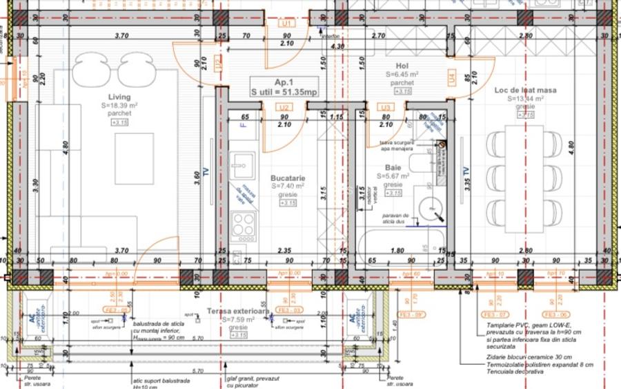 Apartament cu 2 camere decomandat  - pozitie excelenta - Giroc - 3