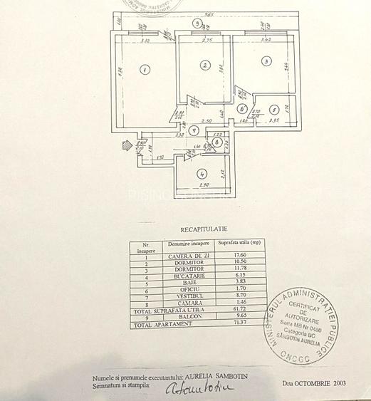 3 camere | etaj 1 | bloc anvelopat | 550 m Metrou Raul Doamnei - 11