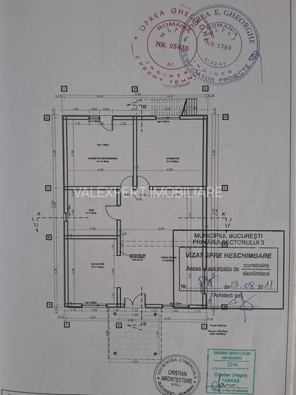 Casa in cart. 23 August, constructie 20212, supra. 250mp, mob/utilata. - 24