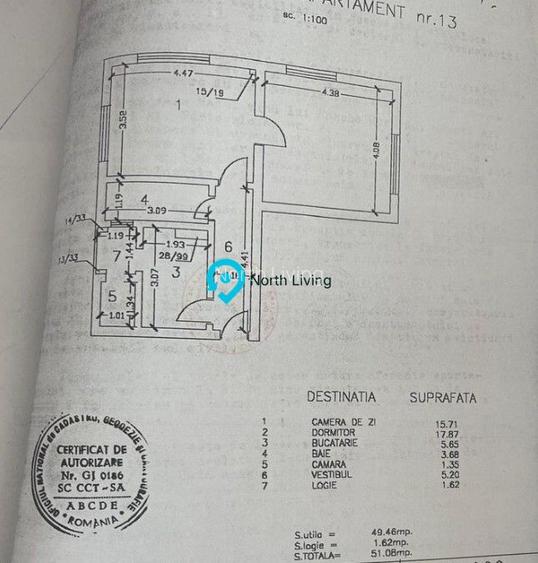 2 camere Cotroceni - Grozavesti | 49,4 mp | renovat complet | mobilat - 17