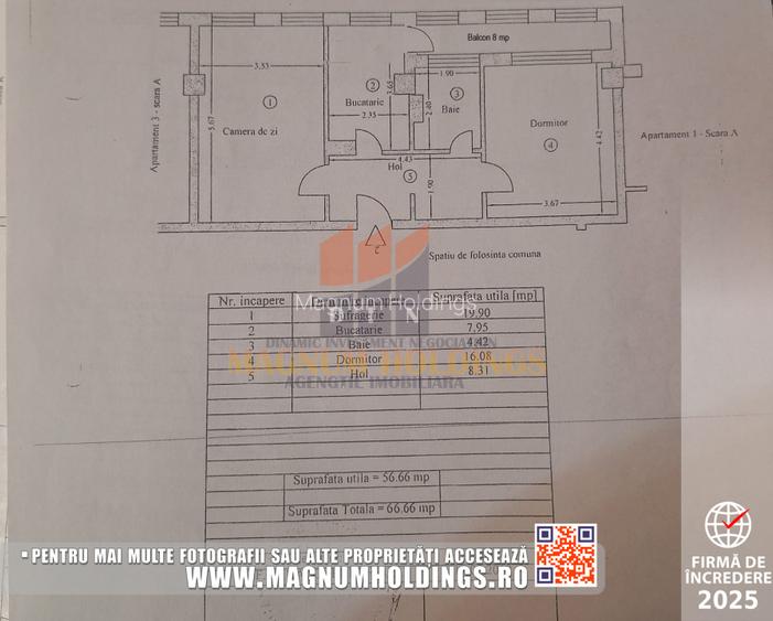 Apartament 2 camere, bloc nou, parter, cu balcon, Geamana - 14