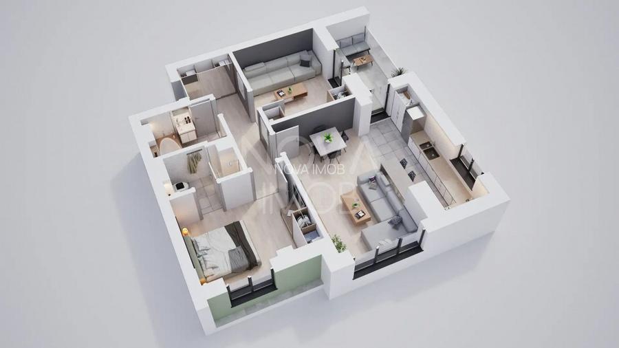 Apartament 3 camere, etaj intermediar, ansamblu nou Calea Surii Mici - 7