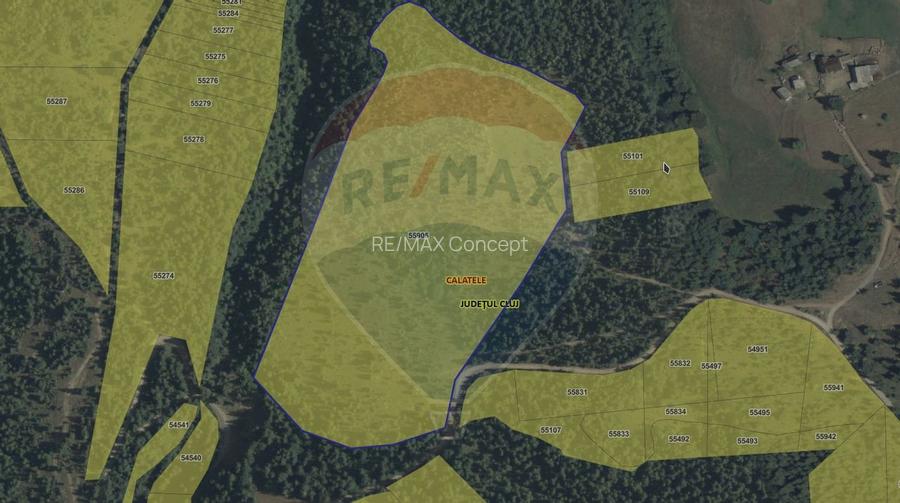 Teren extravilan parcelabil Călățele Pădure, zona Dealu Negru - 19