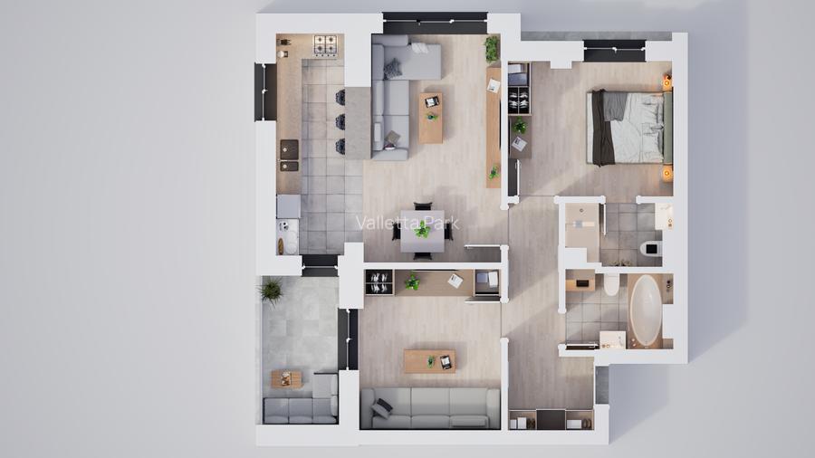 Apartament modern 3 camere, aproape de transport public - 3