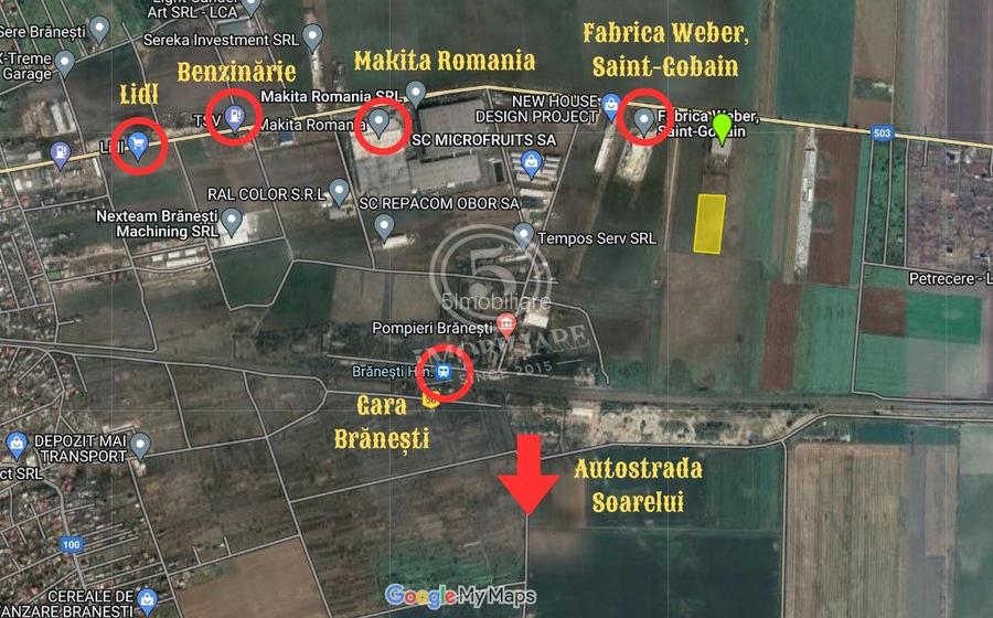 Branesti- Teren Intravilan de Vanzare-Comision 0% - 4