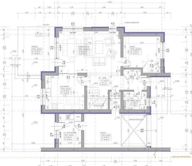 Casa 4 camere, 3 bai,  garaj, teren 550 mp - 1