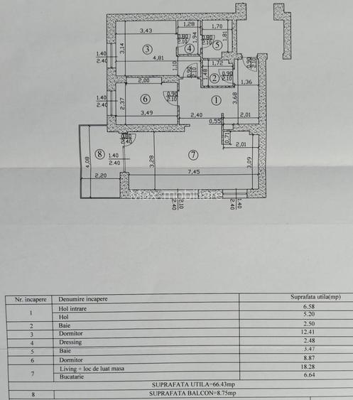 Apartament 3 camere DECOMANDAT – Complex Rezidențial Văleni / Gheorghe Țițeica, - 1