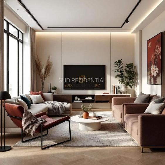 Apartament spatios, ansamblu rezidential - 3 camere, terasa,Comision 0 - 5