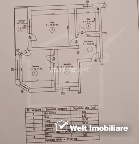 Apartament cu doua camere, Baciu - 2
