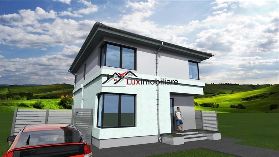 Casa superba semifinisata 120 mp utili + 450 mp teren liber. Zona Corusu. - 12