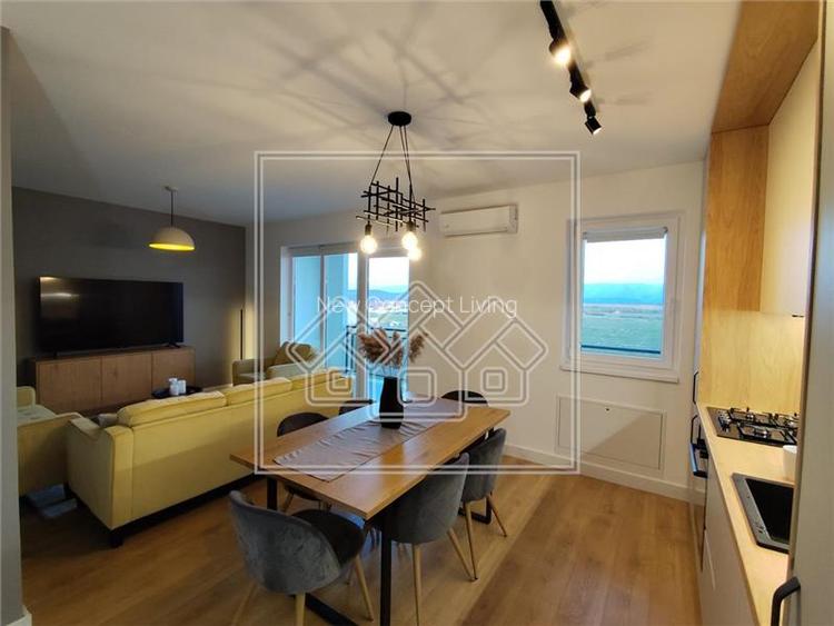 Apartament din inchiriat in Sibiu - 80 mp utili, 3 camere + 2 bai - - 10