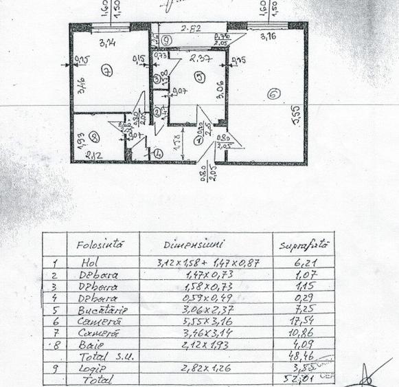 Apartament 2 Camere | Sebastian | Centrala | AC - 9