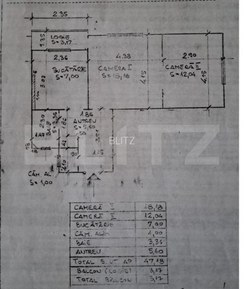 Apartament de vanzare, cu 2 camere, 47 mp,  zona BT ARENA-SALA POLIVALENTA - 7