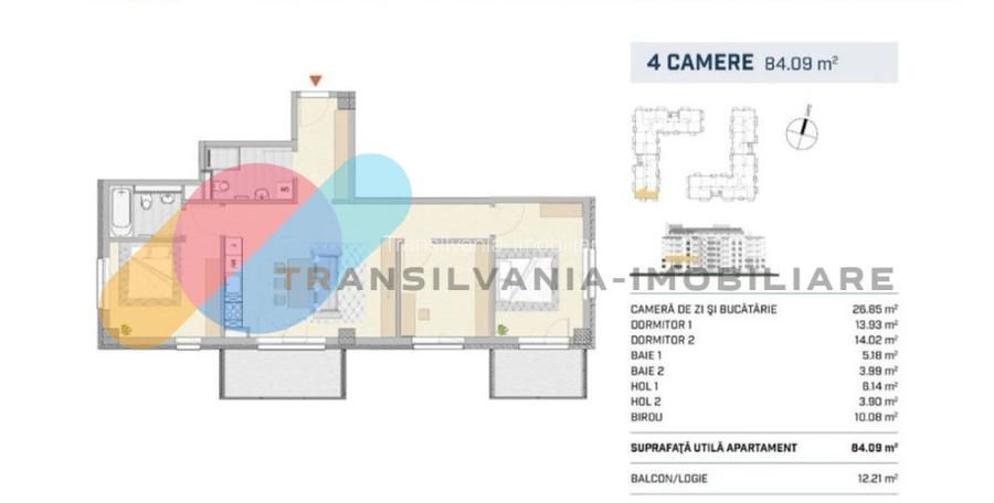 Apartament 4 camere decomandate la cheie Liberty Residential - 8