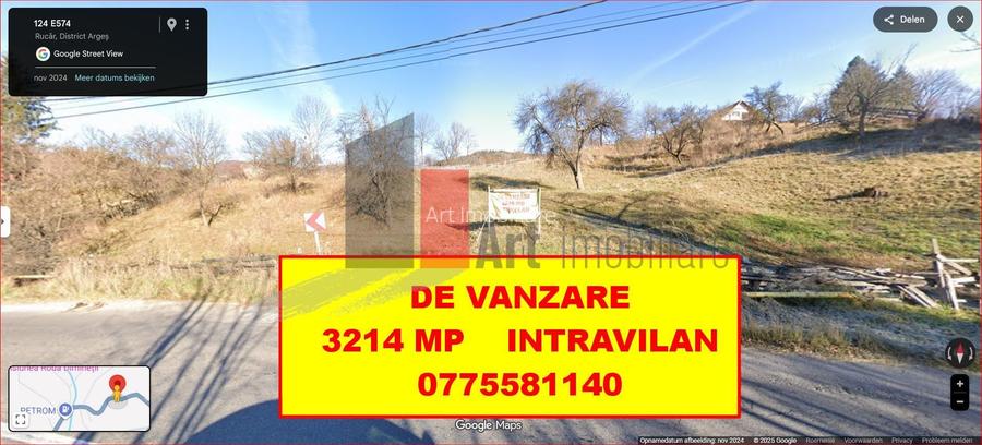 Teren intravilan 3214 mp  în Rucăr cu deschidere 56 m în DN73 - 10