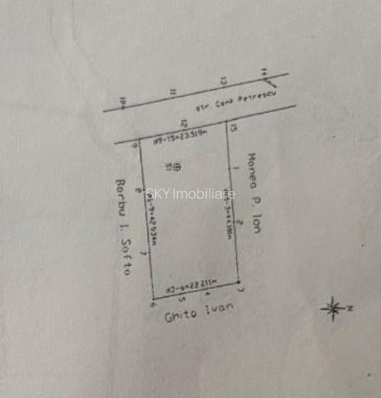 Teren 1.000 mp intravilan Tunari – utilități complete - 4
