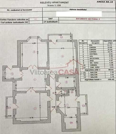 Apartament in vila - fatada refacuta -zona ultracentrala - metrou Unirii - 1