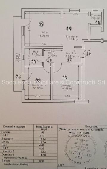 Apartament mobilat si utilat cu 2 locuri de parcare - 26
