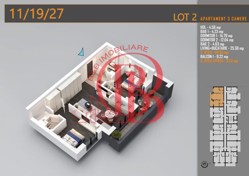 Apartament 3 camere Titan Th. Pallady-Sector 3-Metrou Teclu - 2