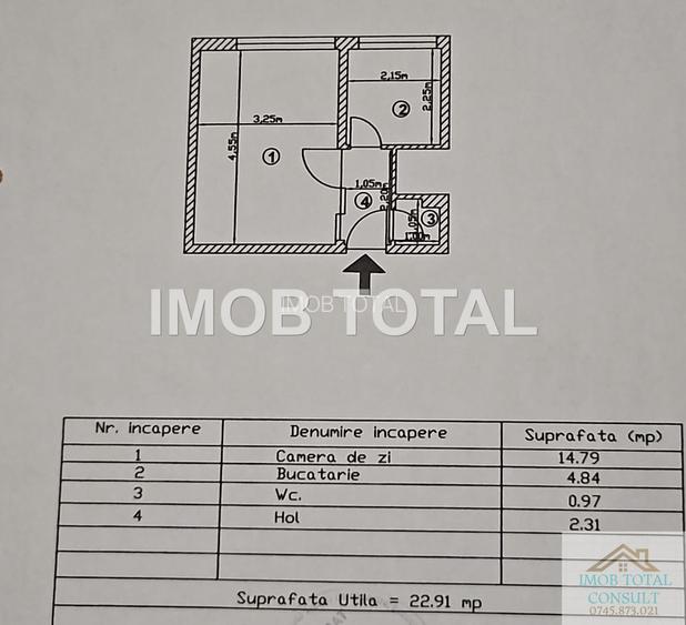 Garsonieră modernă Traian – Etaj 2 – Mobilată/Utilată - 10
