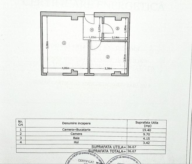 0% comision | Mobilat si Utilat | Parcare | 2 camere - 16