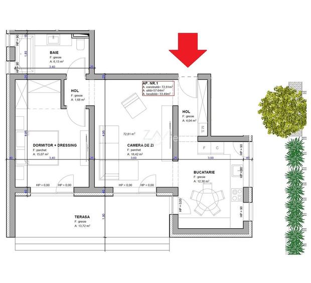 Drumul Boilor - Lidl. Gradina proprie 70 mp. 2 locuri de parcare. - 14