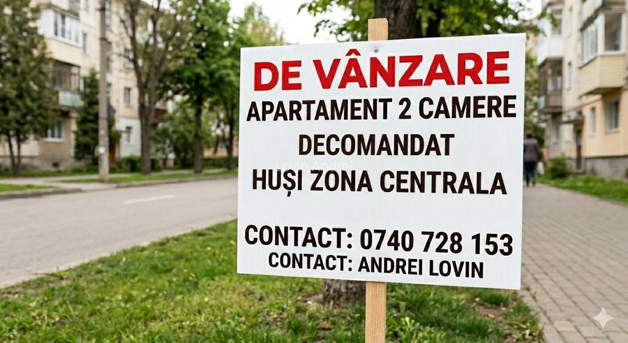 Vând apartament 2 camere, decomandat Huși Ideal pentru locuit sau investiție - 2