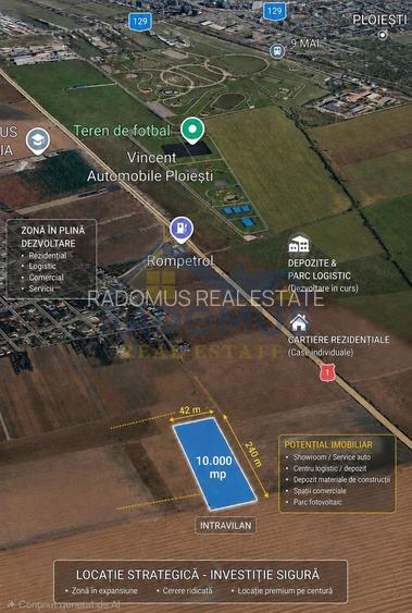 TEREN INTRAVILAN 10.000 MP – PLOIEȘTI VEST - CARTIER MITICĂ APOSTOL - 4