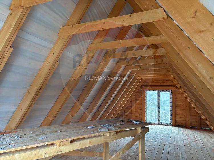 Casă unifamilială tip A-Frame in Snagov 160 mp, structură din lemn - 12