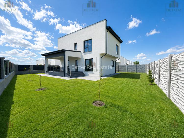 Casă individuală 4 camere nouă - terasă acoperită - 3 băi - gata de mutat - 4