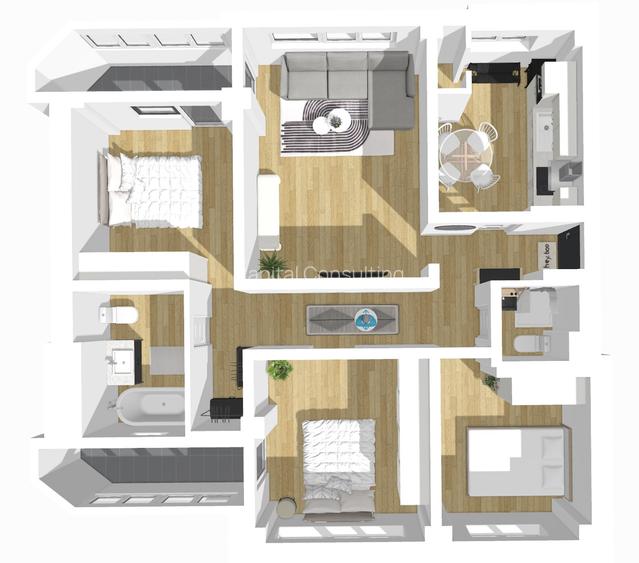 Parc Floreasca complet renovat 2025 bloc '90 foarte luminos - 20