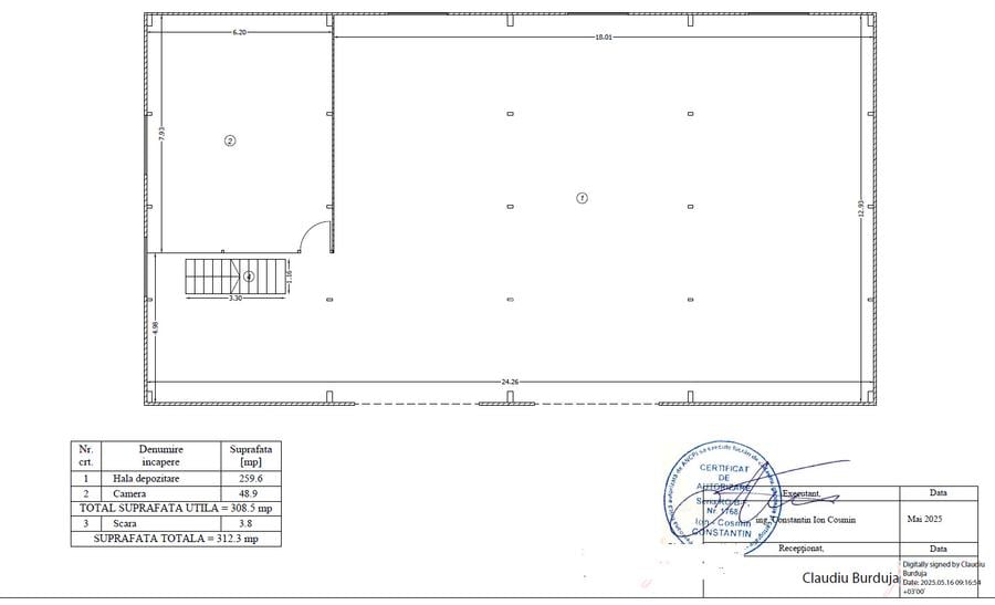 Vanzare Hala Industriala 619mp - teren 985mp - zona Manastire - 6