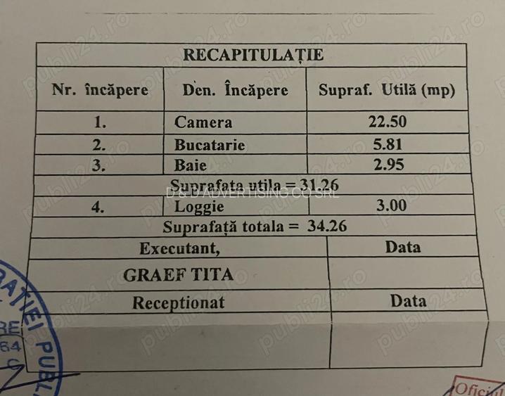 Garsoniera - Damaroaia - 6 min. Metrou Jiului - CENTRALA - An 2008 - MODERNA - 7