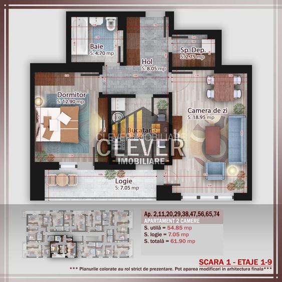 Ap 2 camere decomandat | Pallady-metrou Teclu | Comision 0% - 1