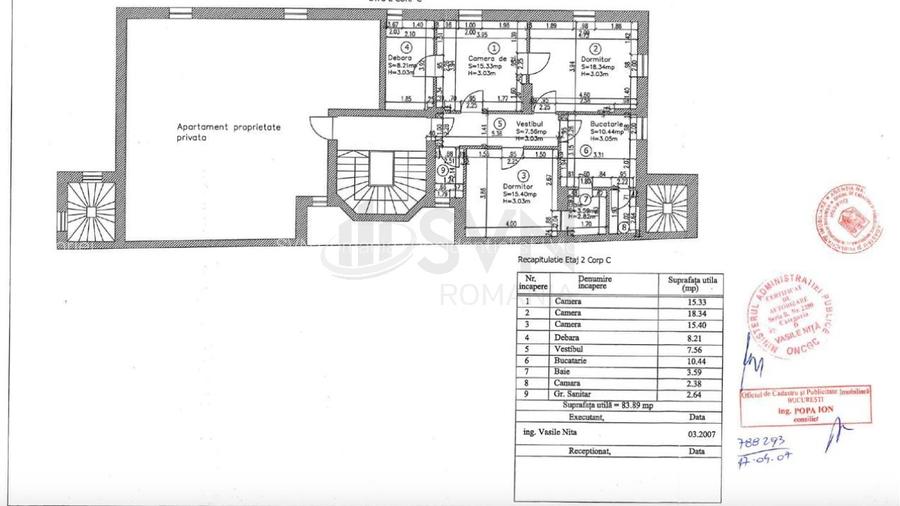 REA1028465 Apartament 3 camere Calea Victoriei - 12